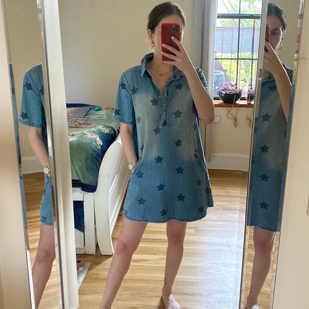 Velvet Heart denim dress with pockets
